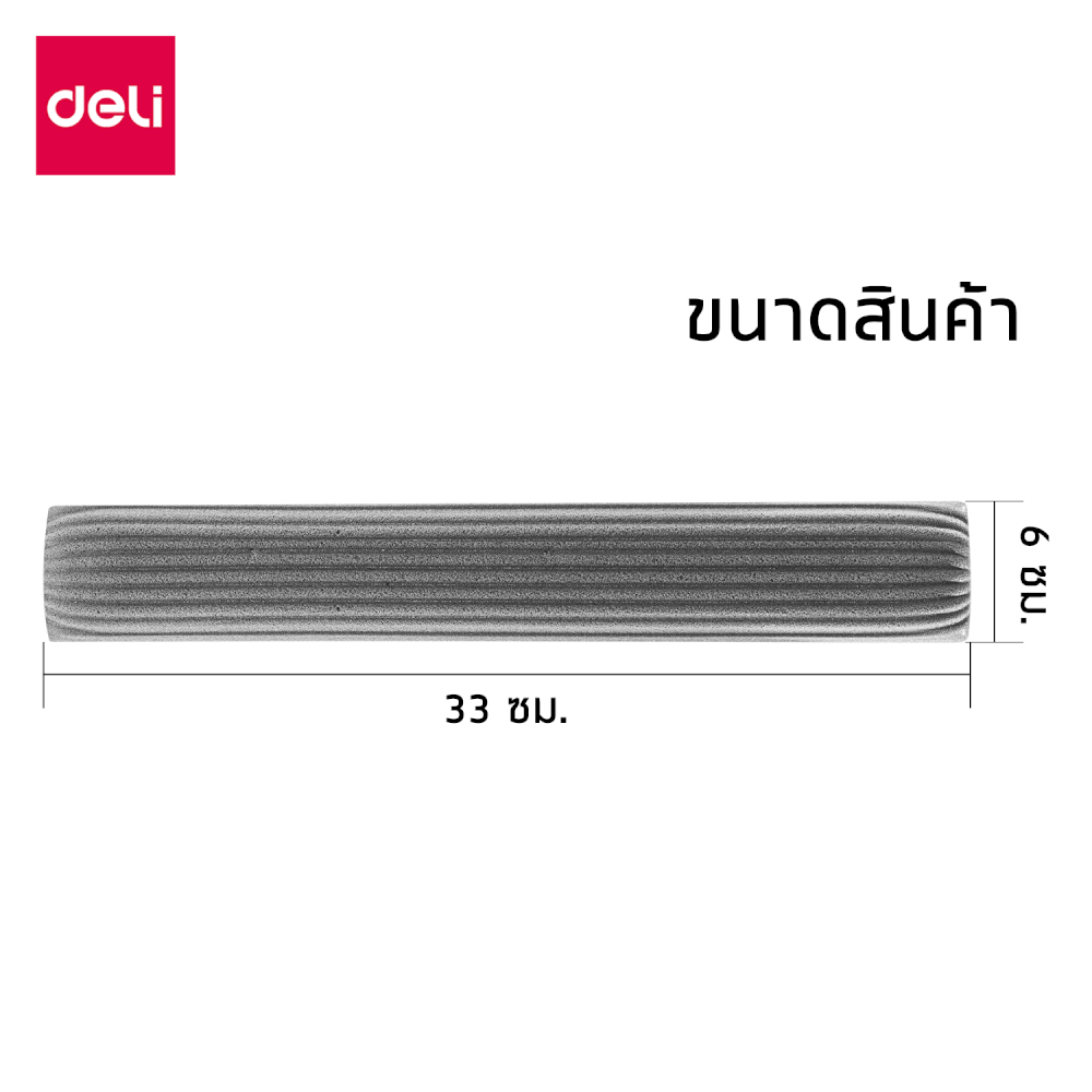 อะไหล่ม็อบฟองน้ำ DELI VS1056-GR-03 สีเทา (แพ็ก 3 ชิ้น)